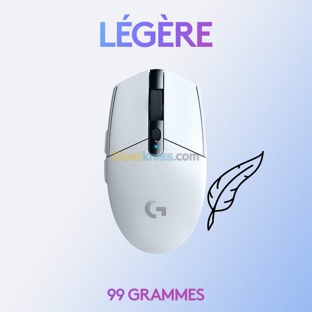 Souris Gamer Logitech G305 sans Fil, Capteur Gaming HERO, 12 000 PPP, 6 Boutons Programmables