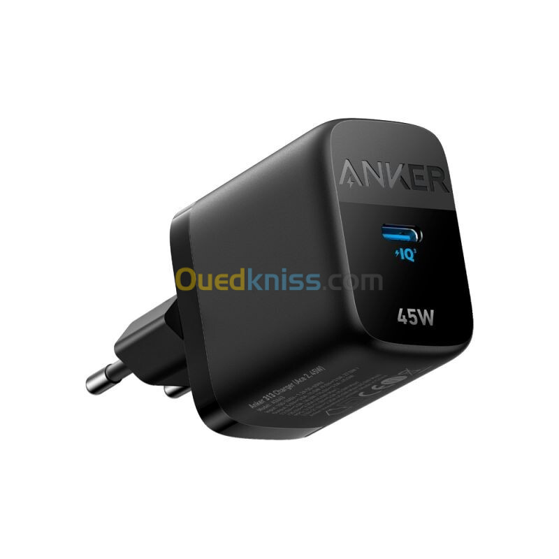 Chargeur Anker 313 Ace 2 Chargeur Super Fast Charge 2.0 - Rapide - 45W - Type C