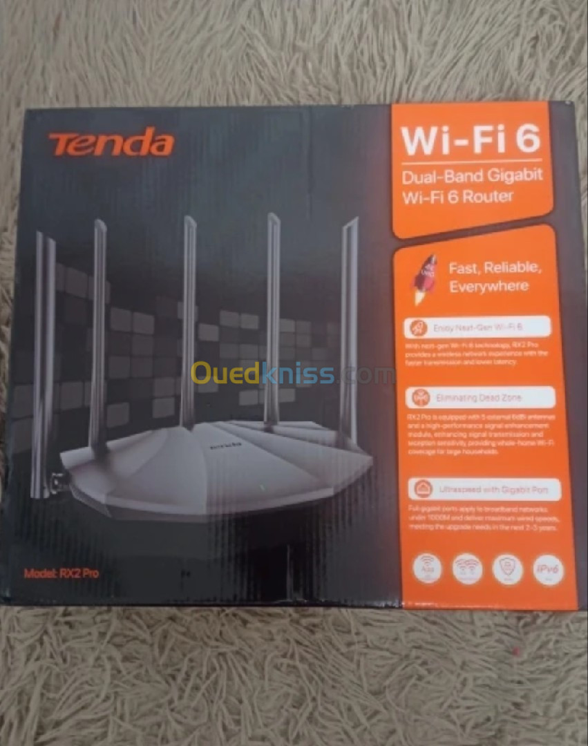 ROUTEUR TENDA AX 1500 RX2 PRO WIFI6 ADSL / Fibre 