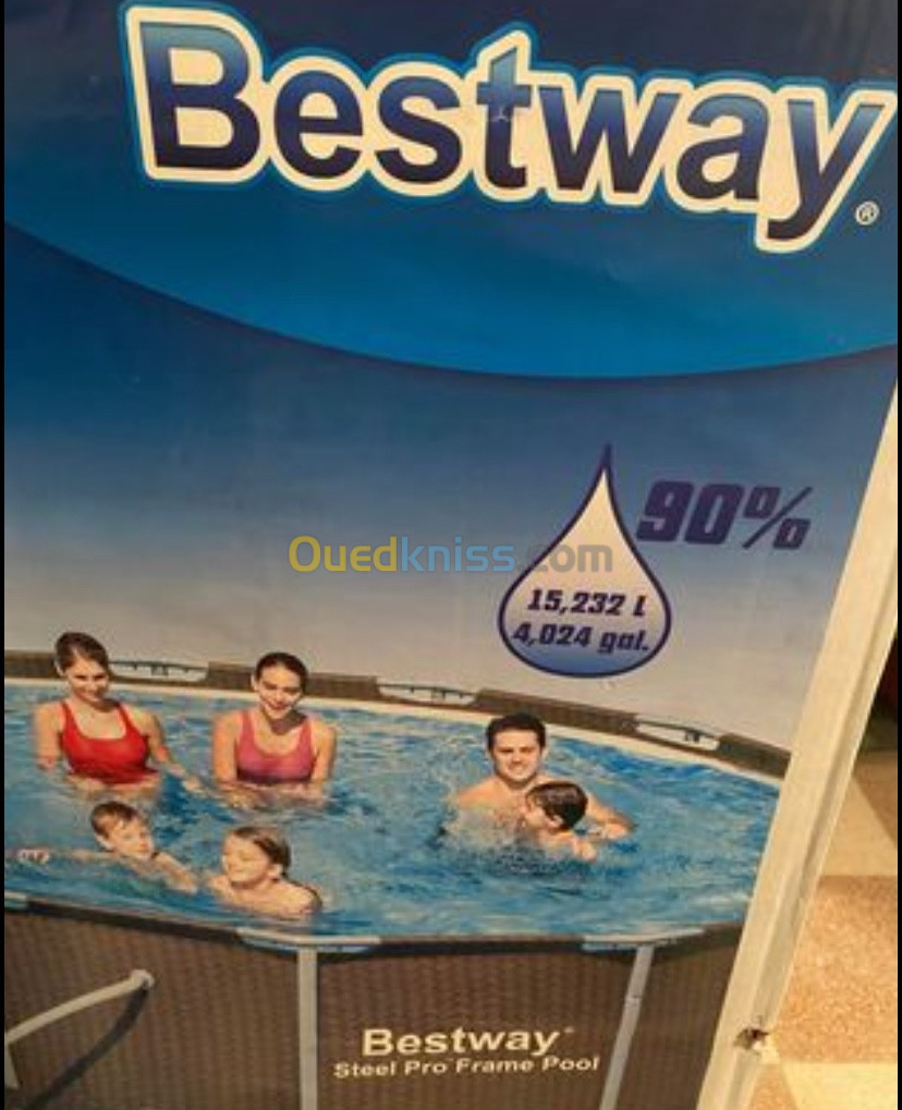 Piscine tubulaire ronde bestway steel pro 4,27m x 1,22m