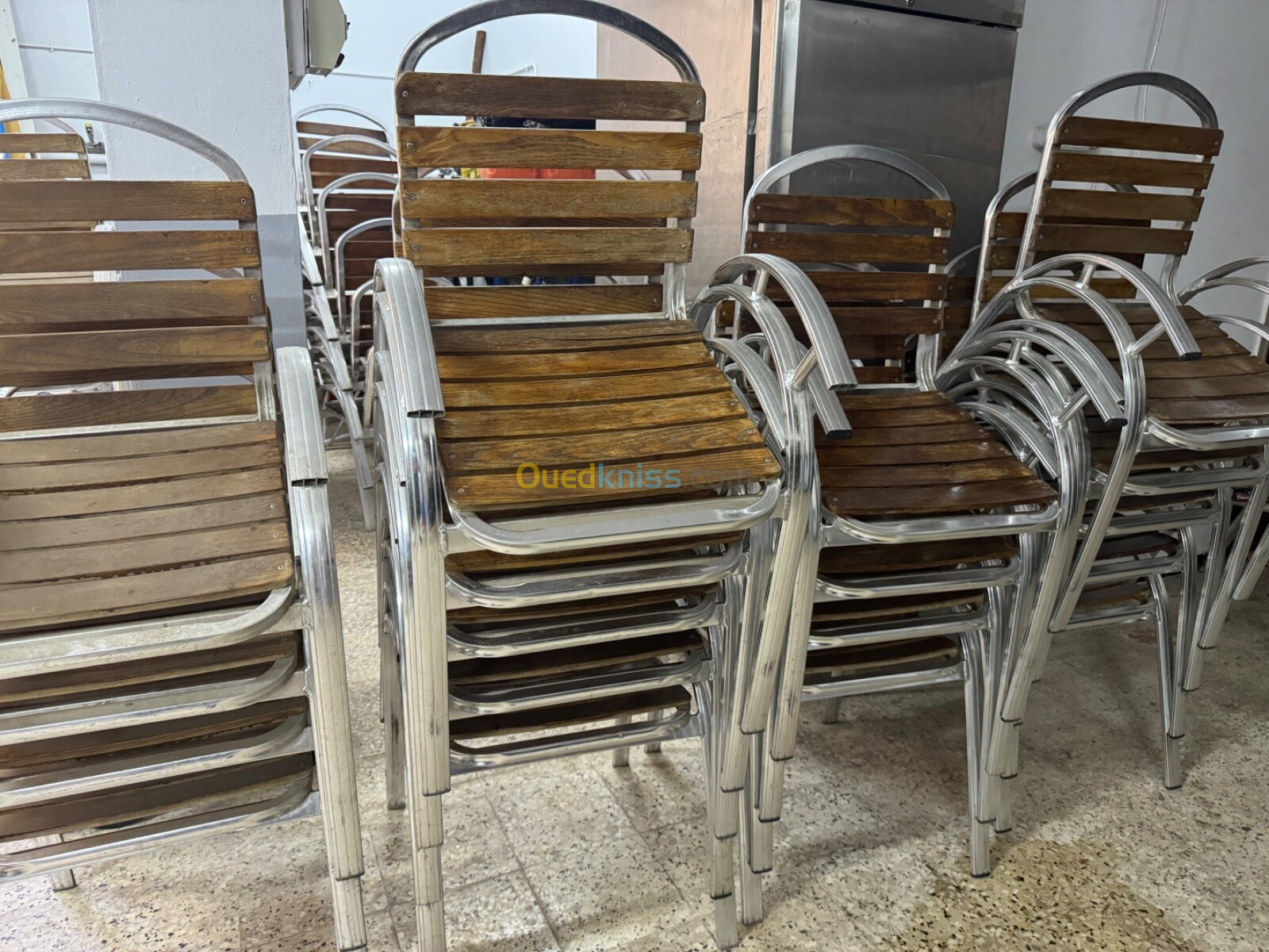 Chaises aluminium 