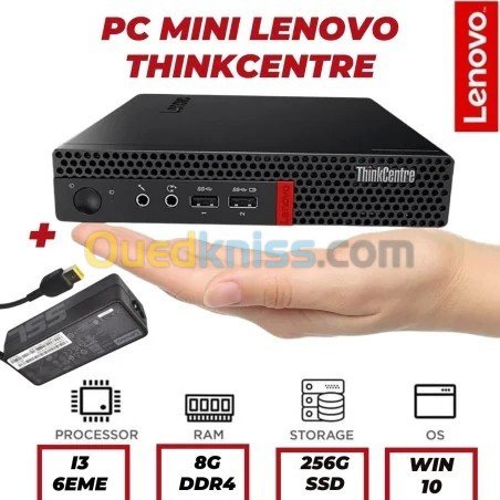 mini unité LENOVO M910Q(I3-6eme Generation )+windows 11 معا صوالحو او تابي سوري او كلافي او سوري او ايكرو