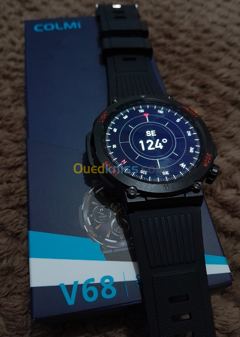 [2024] COLMI V68 1.46" HD Display Smartwatch 100 Sports Modes Compass Flashlight Men Military Grade