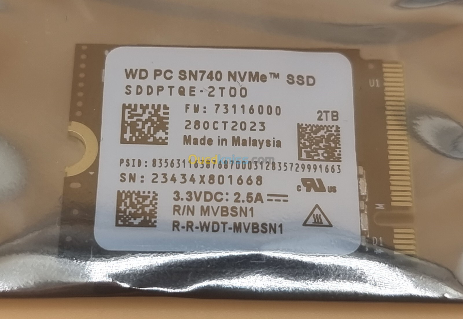 Western Digital PC SN740 NVMe SSD - 2 To, M.2 2230