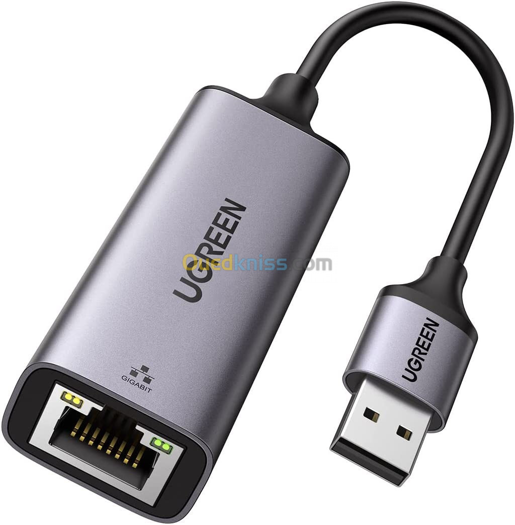 UGREEN Adaptateur USB Ethernet Gigabit USB 3.0 vers RJ45 à 1000 Mbps / Switch Mi Box S Mac OS Win 11
