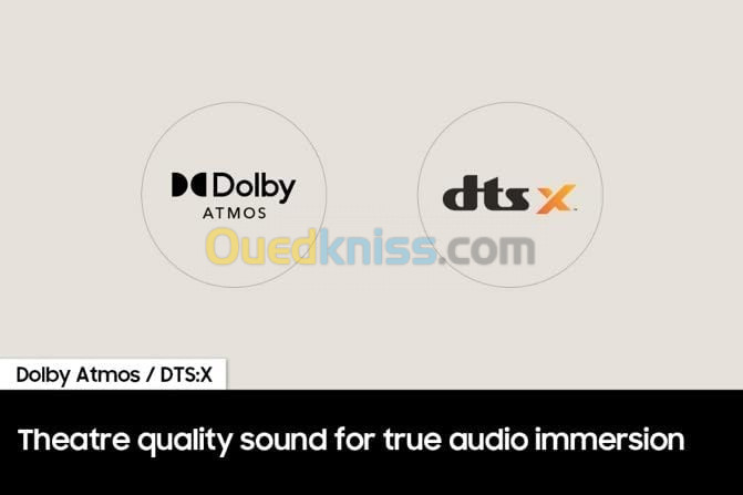 SAMSUNG HW-Q60B Barre De Son 3.1 / 7 haut-parleurs / Dolby Atmos DTS:X DTX Virtual:XQ Symphony 2022