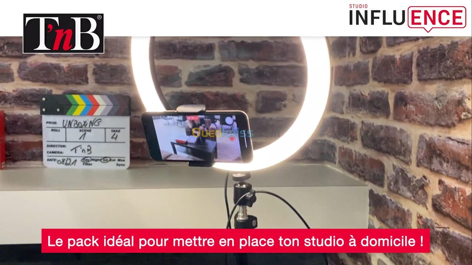 T'nB Influence In-Pack Studio - Éclairage annulaire - 1 têtes x 120 lampe - LED - 15 W - CC 