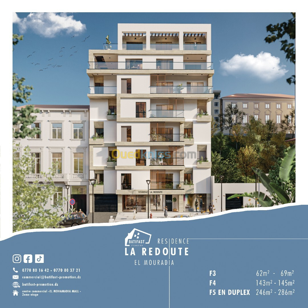 Vente Appartement F4 Alger El mouradia