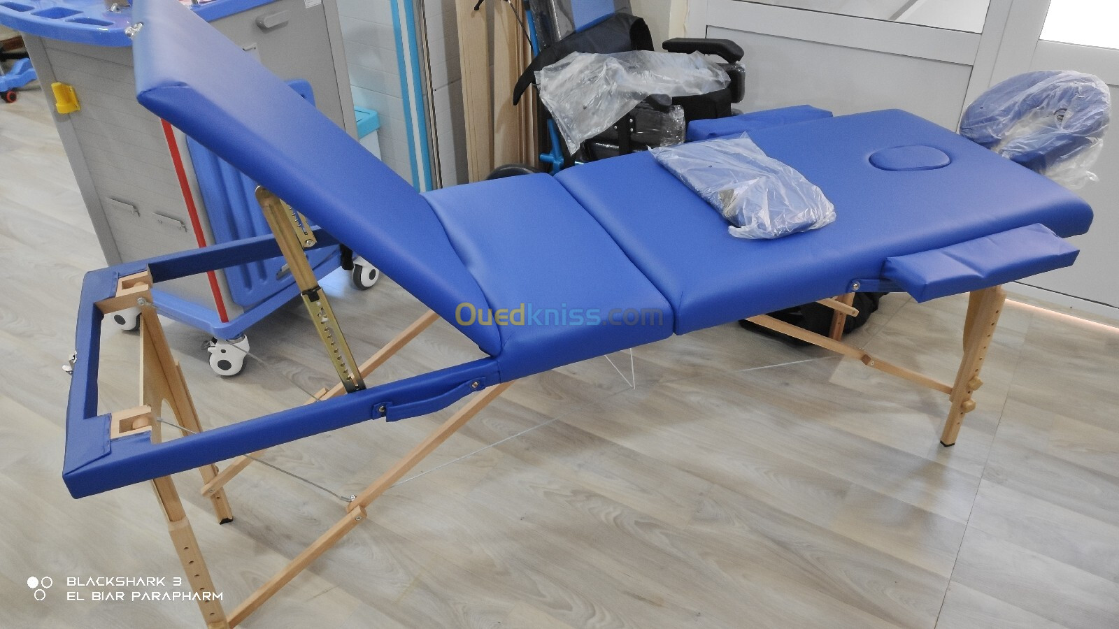 Table de massage en bois pliable 3 zone