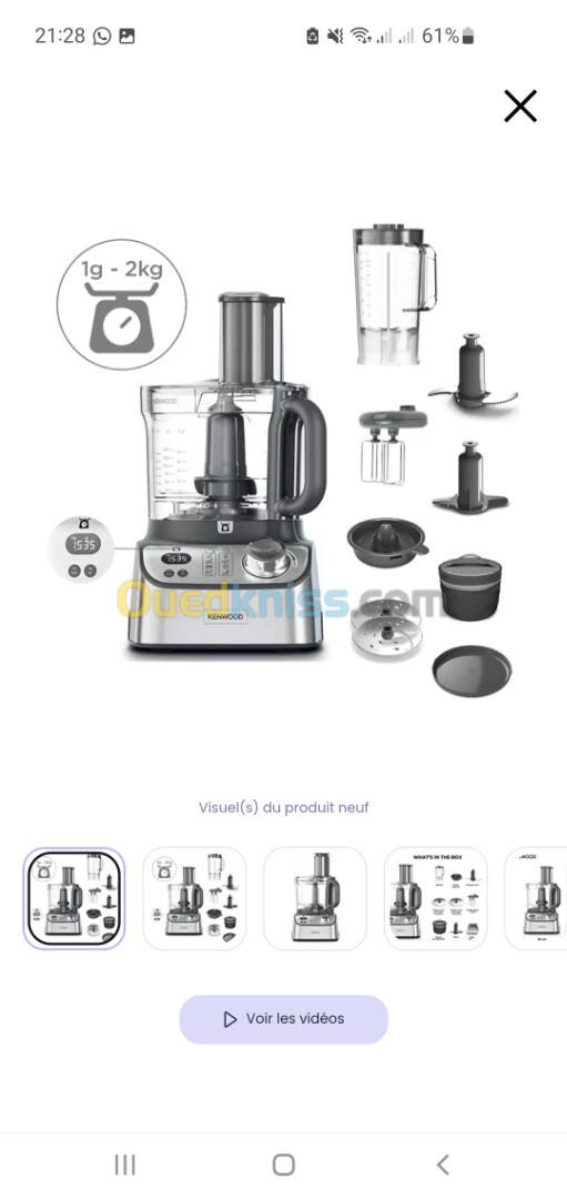Kenwood MultiPro Express Weigh+ Food Processor 3 L 1000W