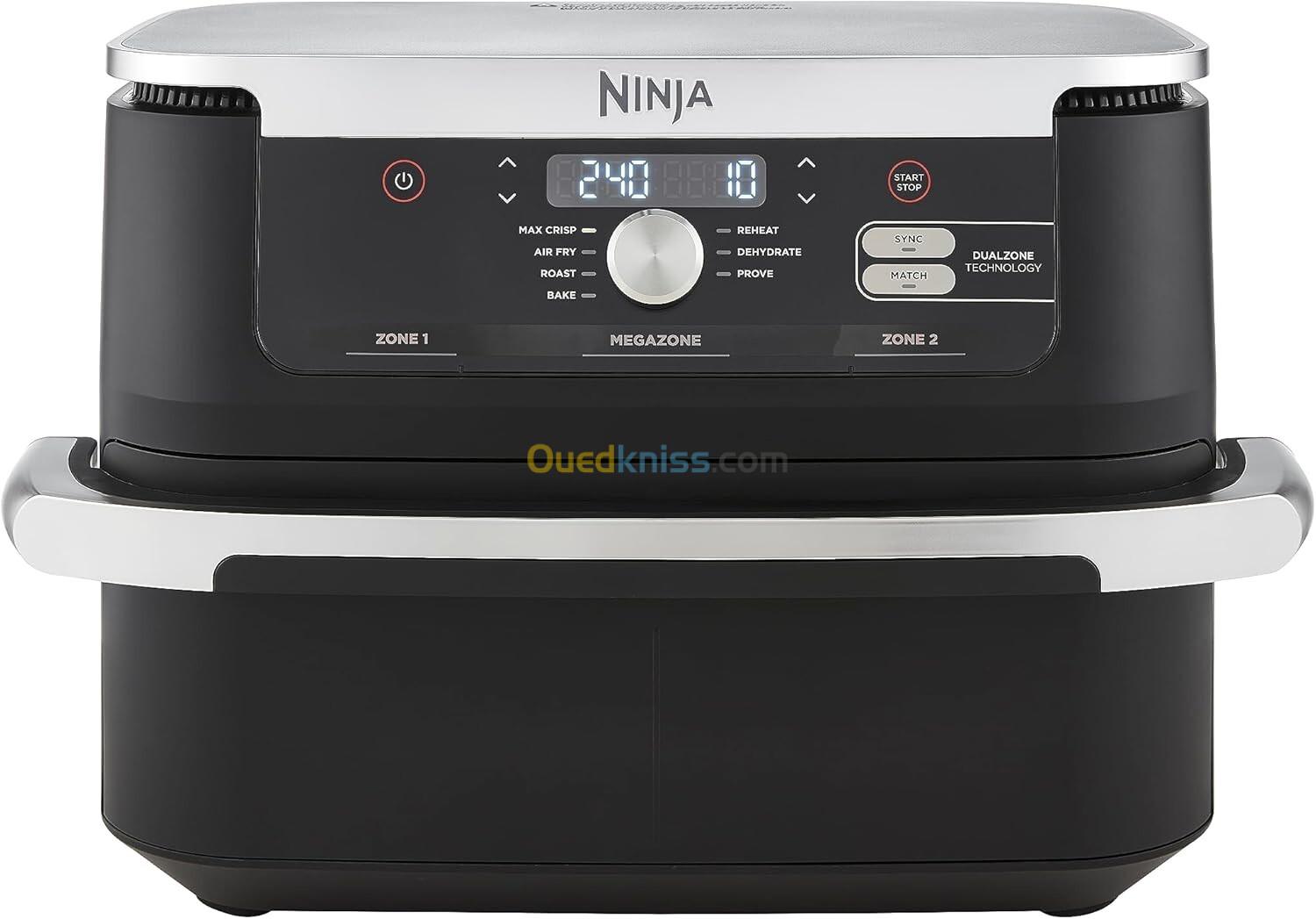 NINJA Foodi FlexDrawer Air Fryer, Dual Zone Avec Séparateur Amovible, Grand Tiroir de 10.4 L, 7-en-1