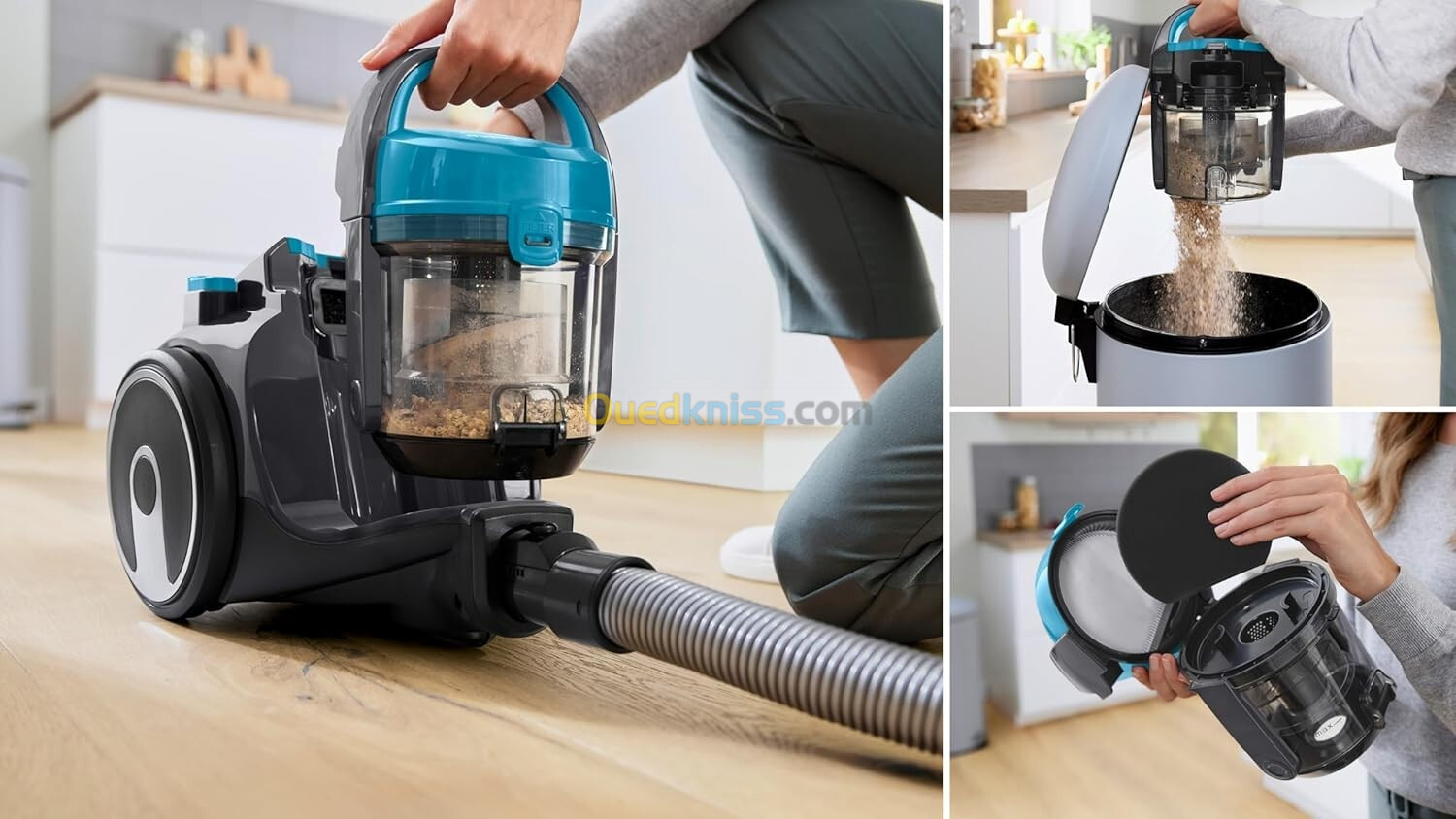 Bosch Série 2 aspirateur sans Sac et léger pour tt Les Types de sols, avec Accessoire spécial Poils