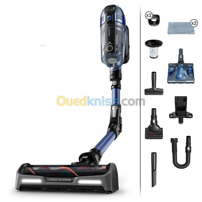 Rowenta RH99C0 X-Force Flex 14.60 Aqua Aspirateur balai laveur 200 Aw Autonomie 70 min