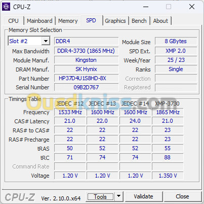 Unité HP Omen 25L Ryzen 5 5600G 4070Ti 16/512