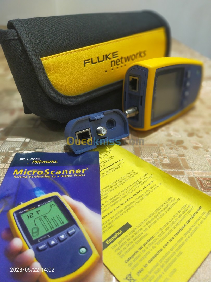 Testeur (Vérificateur) Fluke Network Micro Scanner2 connecteur Coaxial,RJ11,RJ45