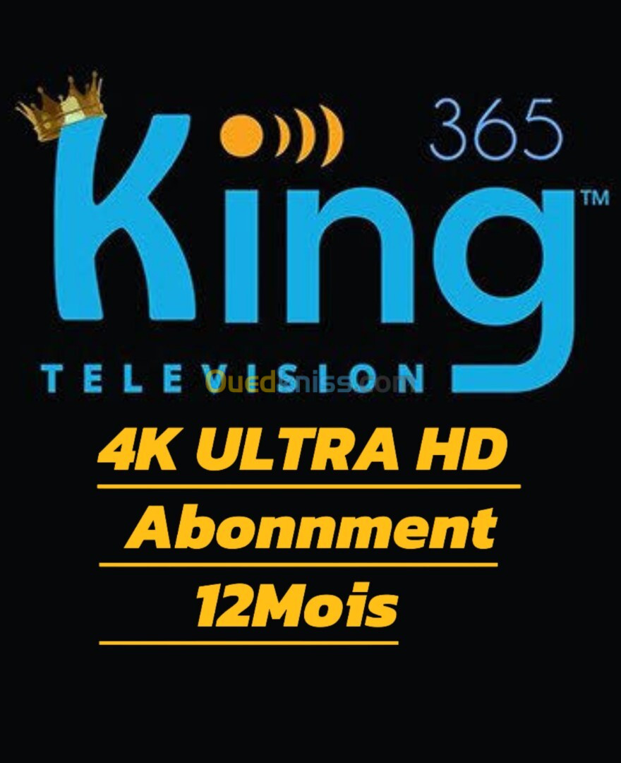 ABONNMENT King365 4k 12 Mois 