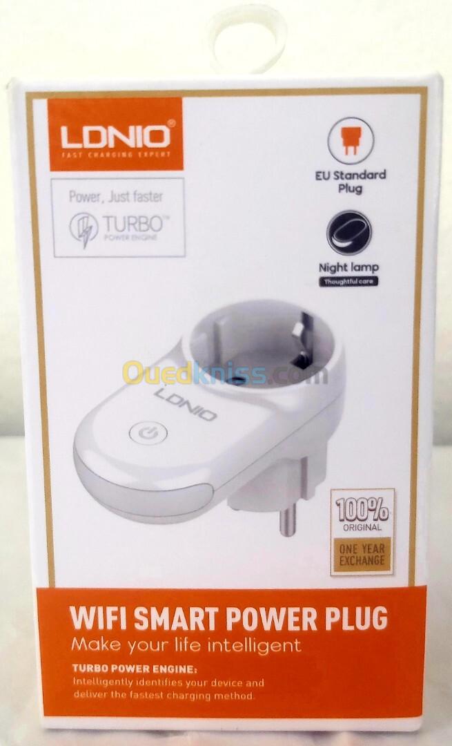 Ldnio Prise Intelligente Wi-Fi SEW1058 Smart Power Plug Et Commande Vocale (Google Home Et Alexa)  