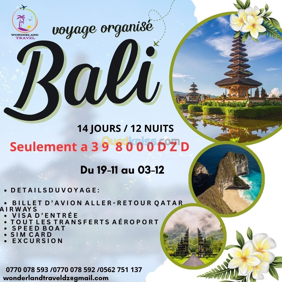 voyage organisé Bali