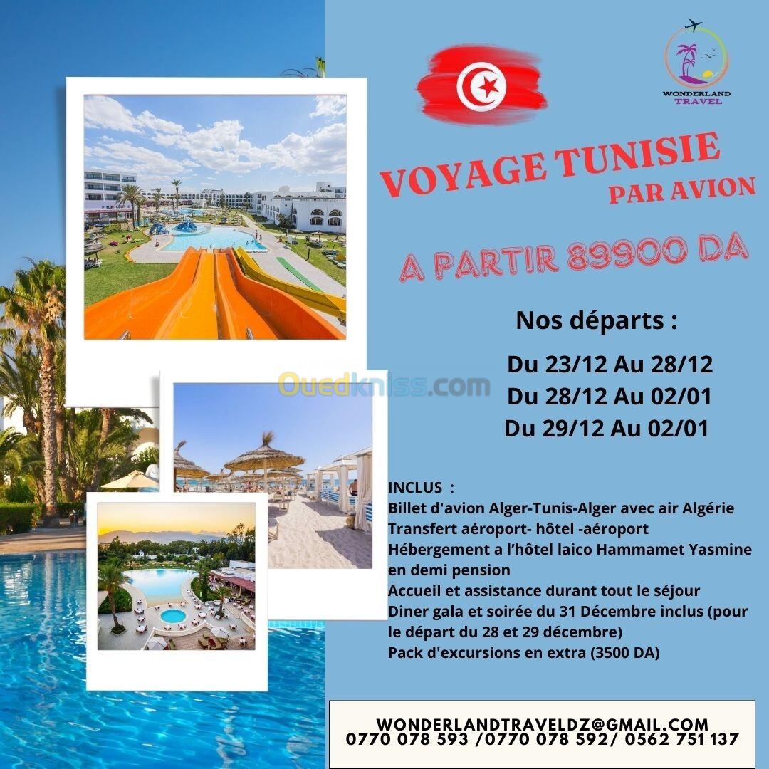 Tunisie par avion 