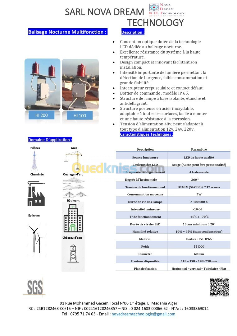 Balisage Nocturne Multifonction (12V - 24V- 48V - 220V) 