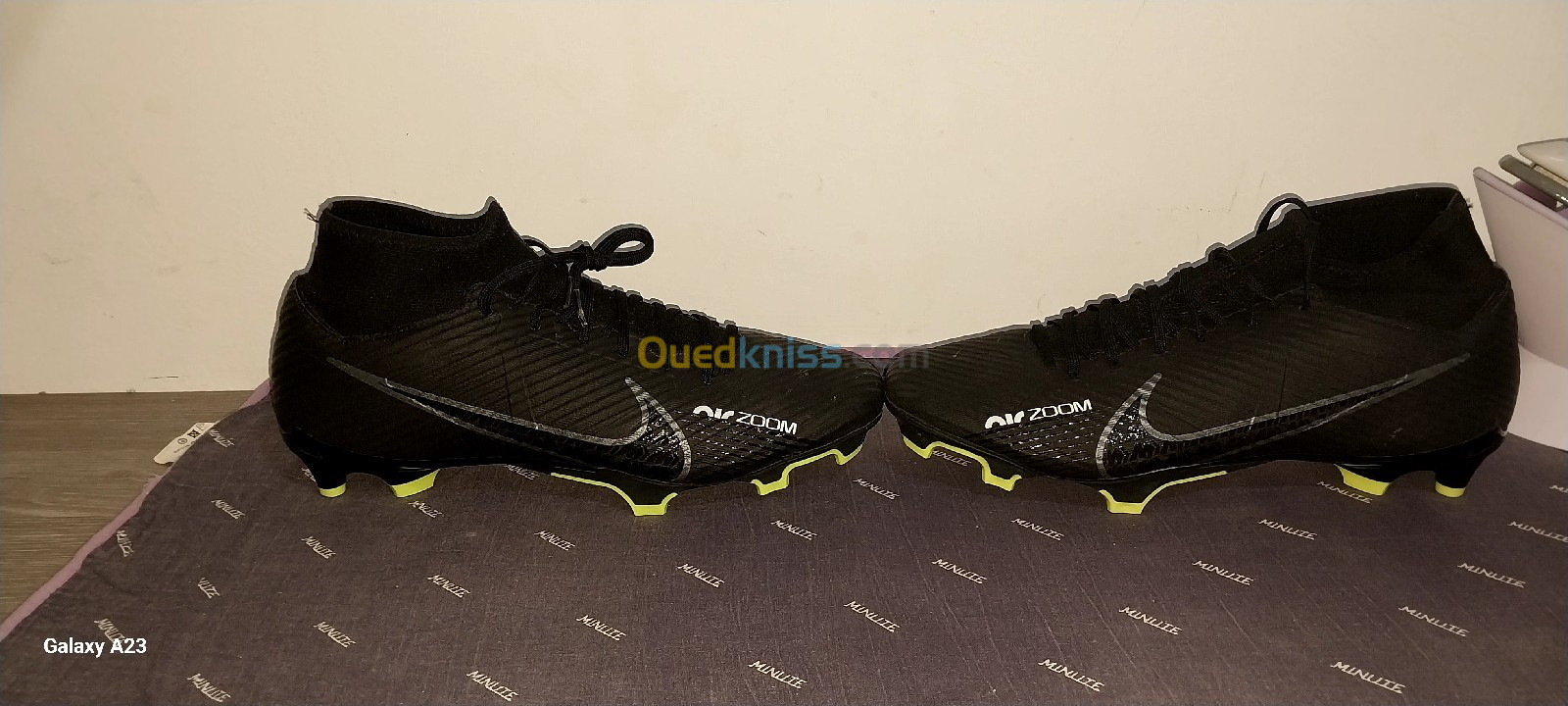 Soulier de foot original nike mercurial air zoom black black 