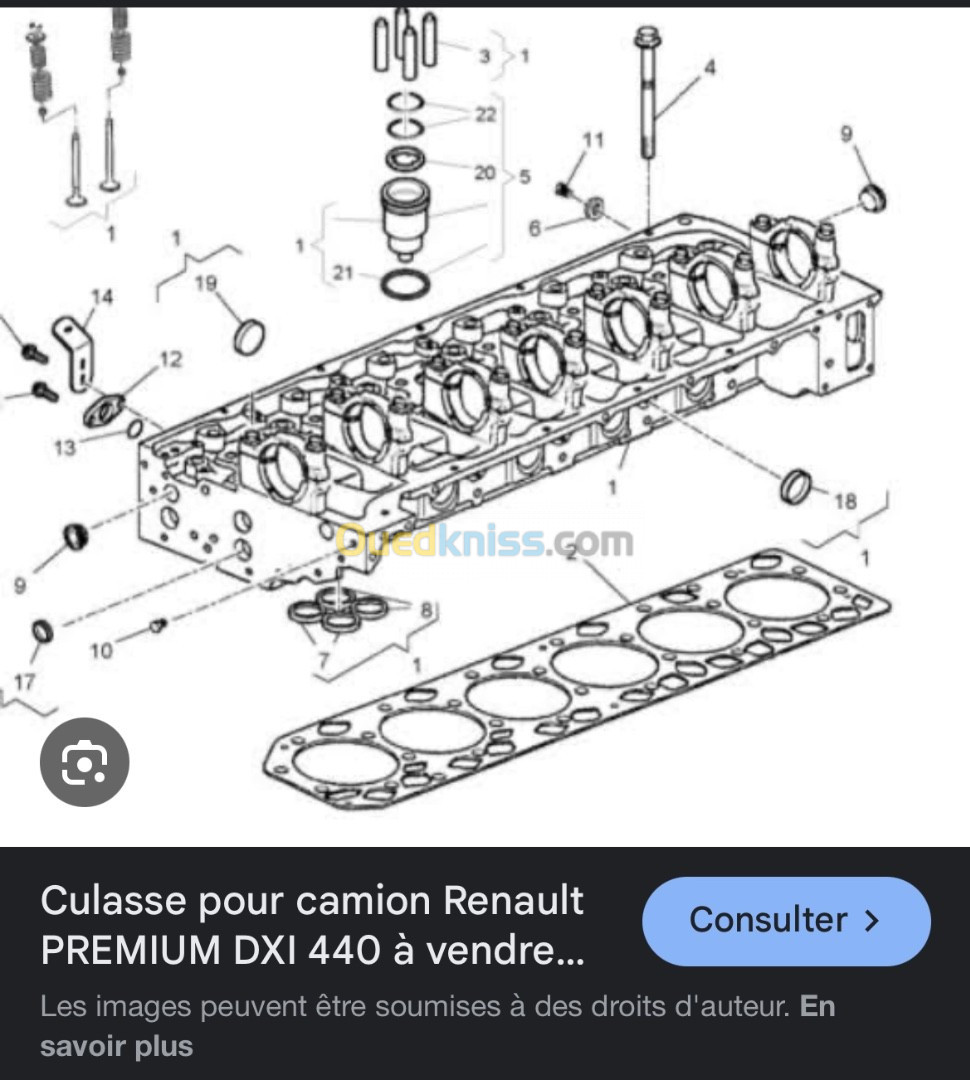 Culasse Renault PREMIUM 440 dxi