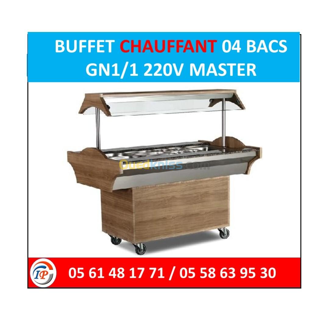 BUFFET CHAUFFANT 04 BACS GN1/1 220V MASTER 