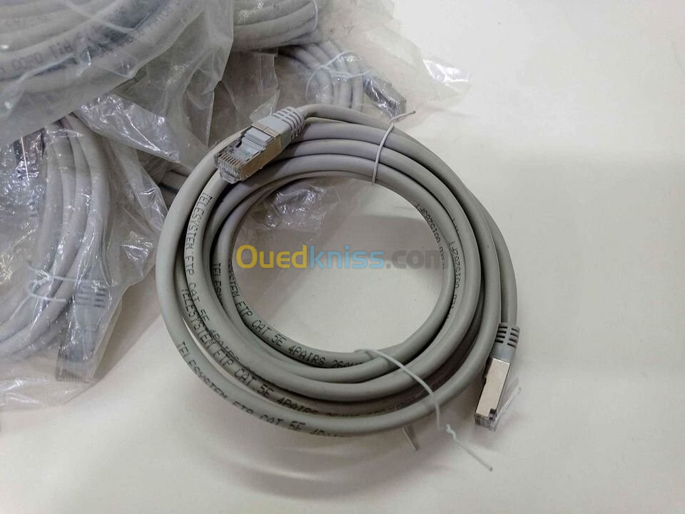 Cable Réseau RJ45 Cat.6 FTP (3 m) métalliques