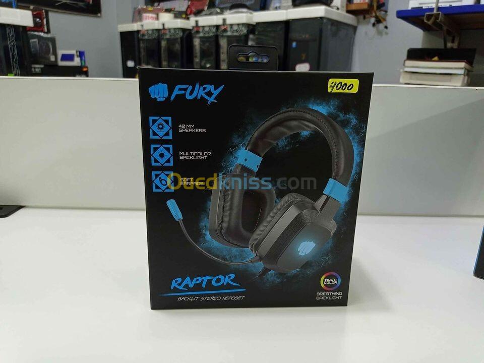 Casque gamer fury