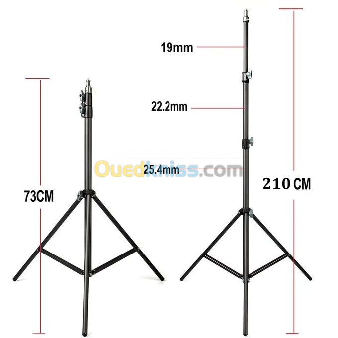 Trepied Support 2.1m en aluminium LINCO ZENITH 8806 avec tête à vis 1/4 pour caméra