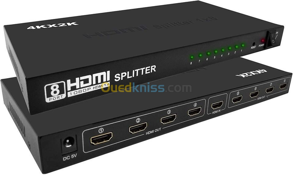 Splitter HDMI, 1 entrée HDMI vers 2 sorties HDMI