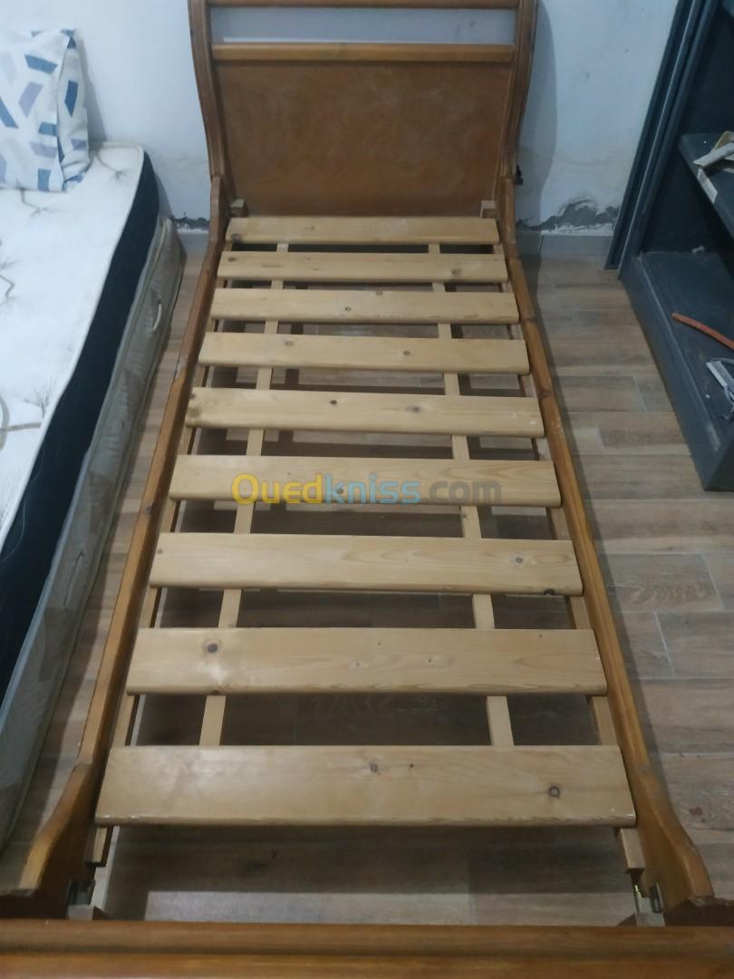 Lit une place pour matelas 190x80 cm Démontable - 8000 DA