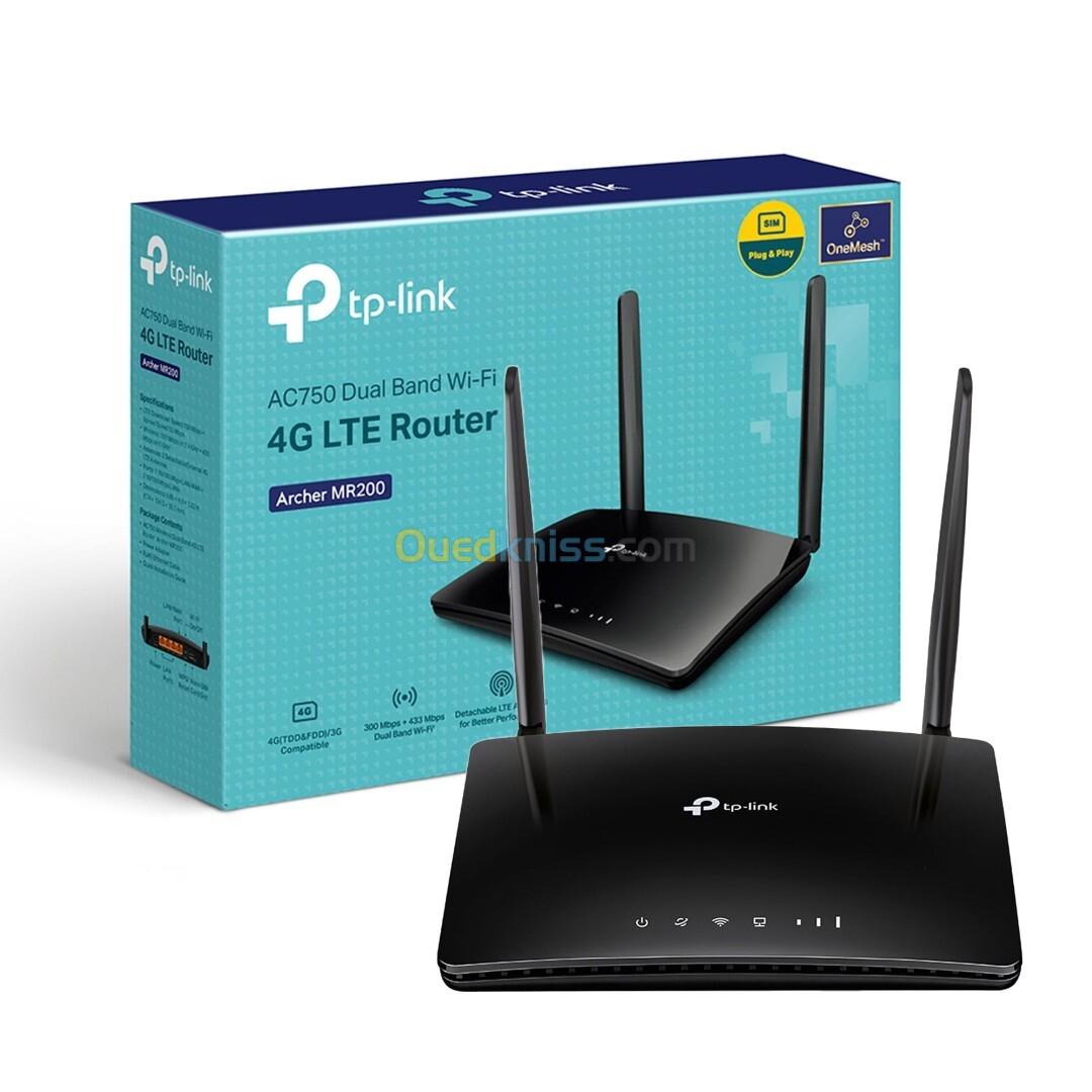 ROUTEUR TPLINK ARCHER MR200 4G LTE AC750 DUAL BAND