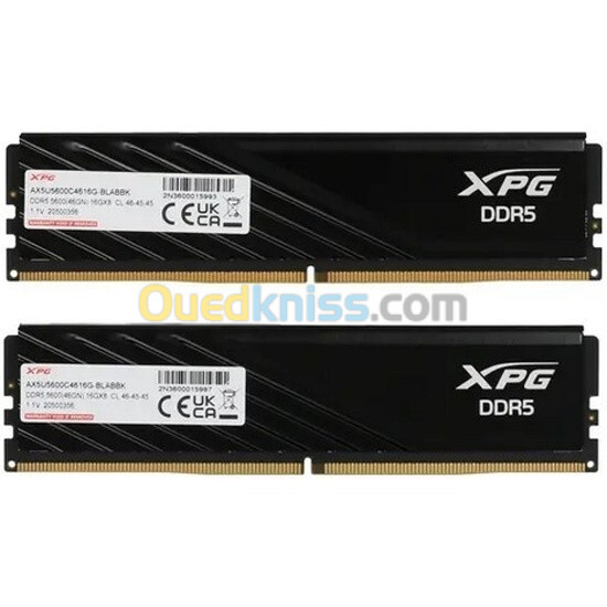 RAM XPG 64GO 2X32GO 6000MHZ LANCER BLADE CL30 DDR5