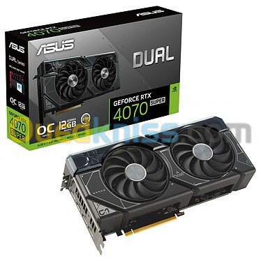 CARTE GRAPHIQUE ASUS RTX 4070 SUPER DUAL OC 12GO