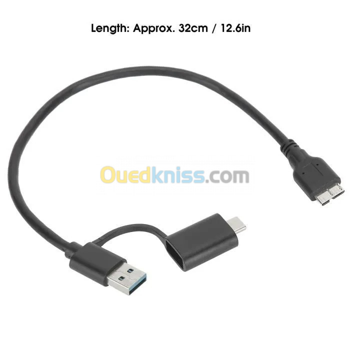 CABLE DISQUE DUR EXTERNE TO USB 3.0 , USB TYPE C - Alger Algeria
