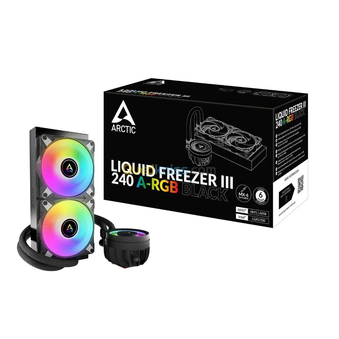 WATERCOOLING ARCTIC LIQUID FREEZER III 240 ARGB BLACK LGA1700 & AM5