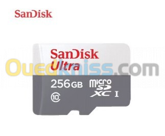 CARTE MEMOIRE SANDISK MICRO SDXC 256GO ULTRA UHS-I 100MBS