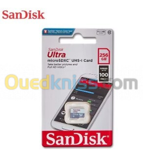 CARTE MEMOIRE SANDISK MICRO SDXC 256GO ULTRA UHS-I 100MBS