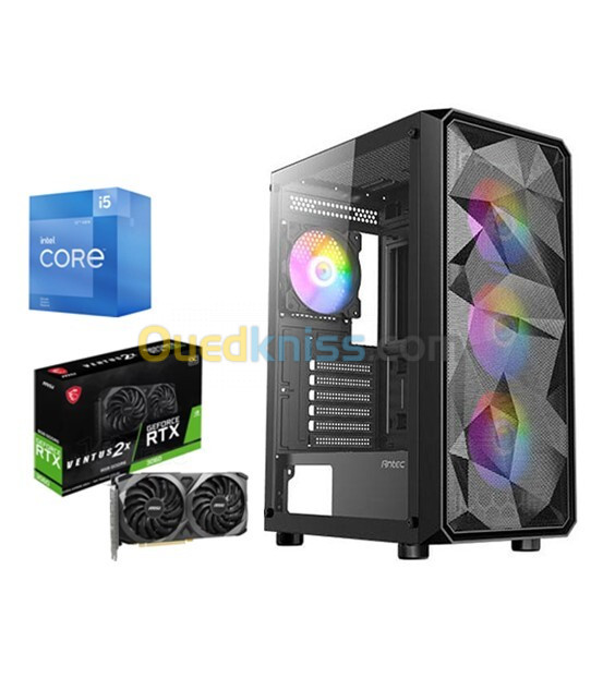 GAMING PC / I5 14400F - RAM 16GO - SSD 512GO - MSI RTX 3060 OC 8GO