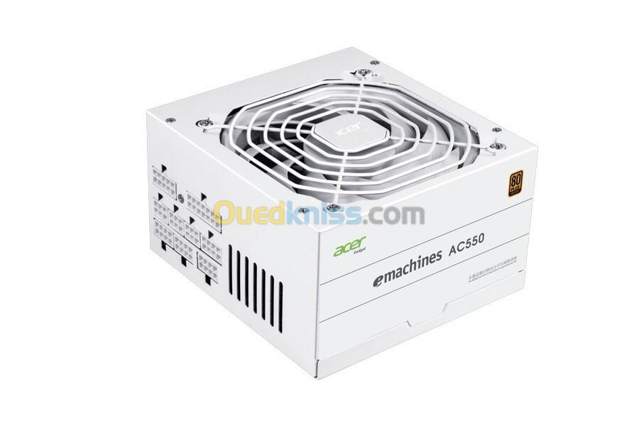 ALIMENTATION ACER 550W 80PLUS BRONZE FULL MODULAIR AC550 WHITE