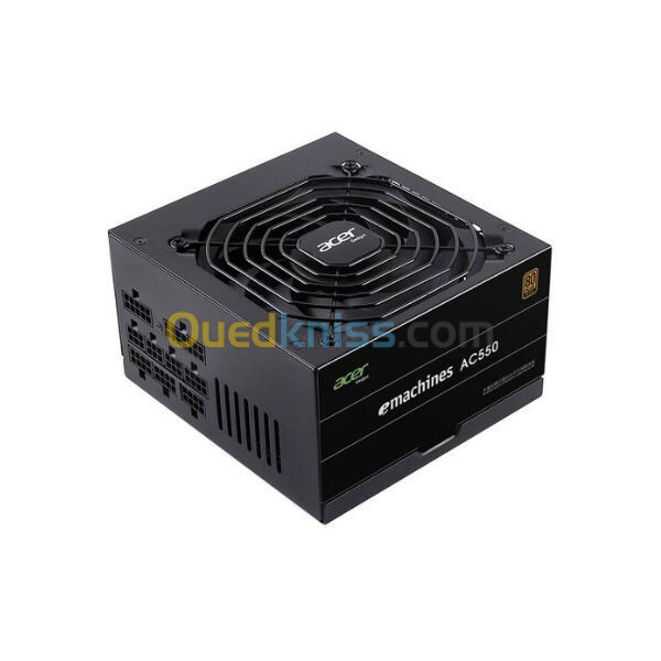 ALIMENTATION ACER 550W 80PLUS BRONZE FULL MODULAIR AC550 BLACK