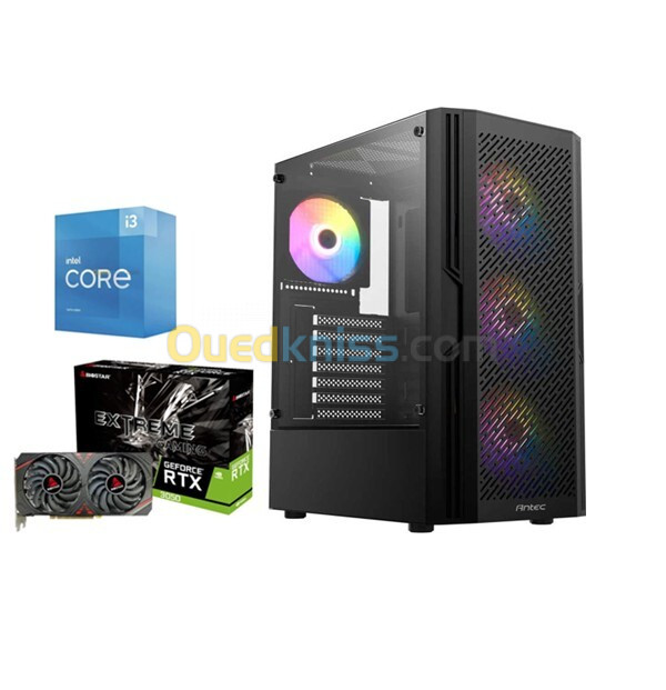 GAMING PC / I3 14100F - RAM 16GO - SSD 512GO - RTX 3050 6GO