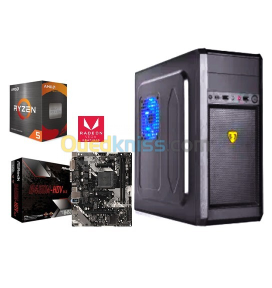 PROMO PC GAMER / RYZEN 5 5600G - RAM 8GO - B450M - SSD 256GO - VEGA 7