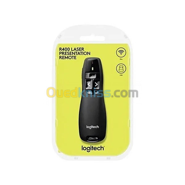 POINTEUR LASER LOGITECH R400 LASER PRESENTATION REMOTE