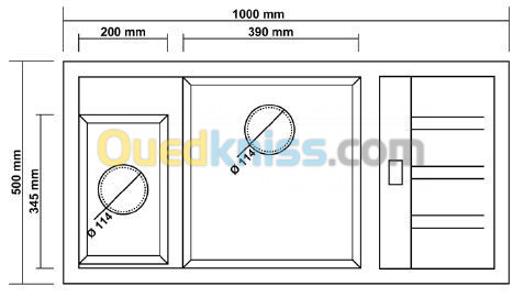 VENTE EN DETAIL ET EN GROS EVIER DE CUISINE REALSTONE