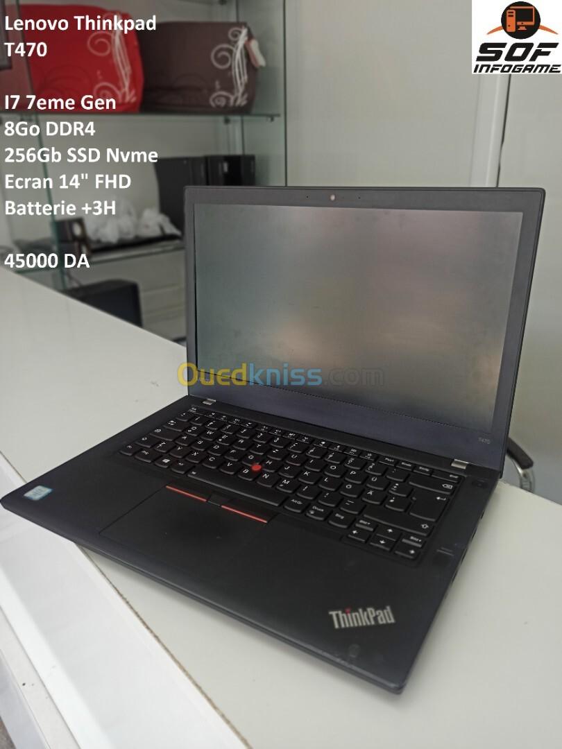 *PROMO* Lenovo T470 I7 7eme/8go/256gb/13.3"/Double batterie