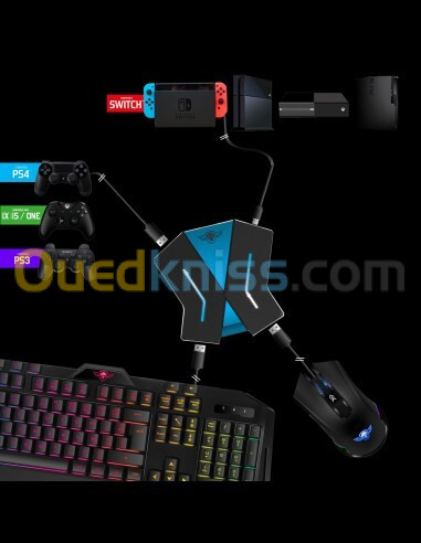 SPIRIT OF GAMER CONVERTISSEUR DE CLAVIER ET SOURIS POUR CONSOLE PS4 PS3 XBOX ONE