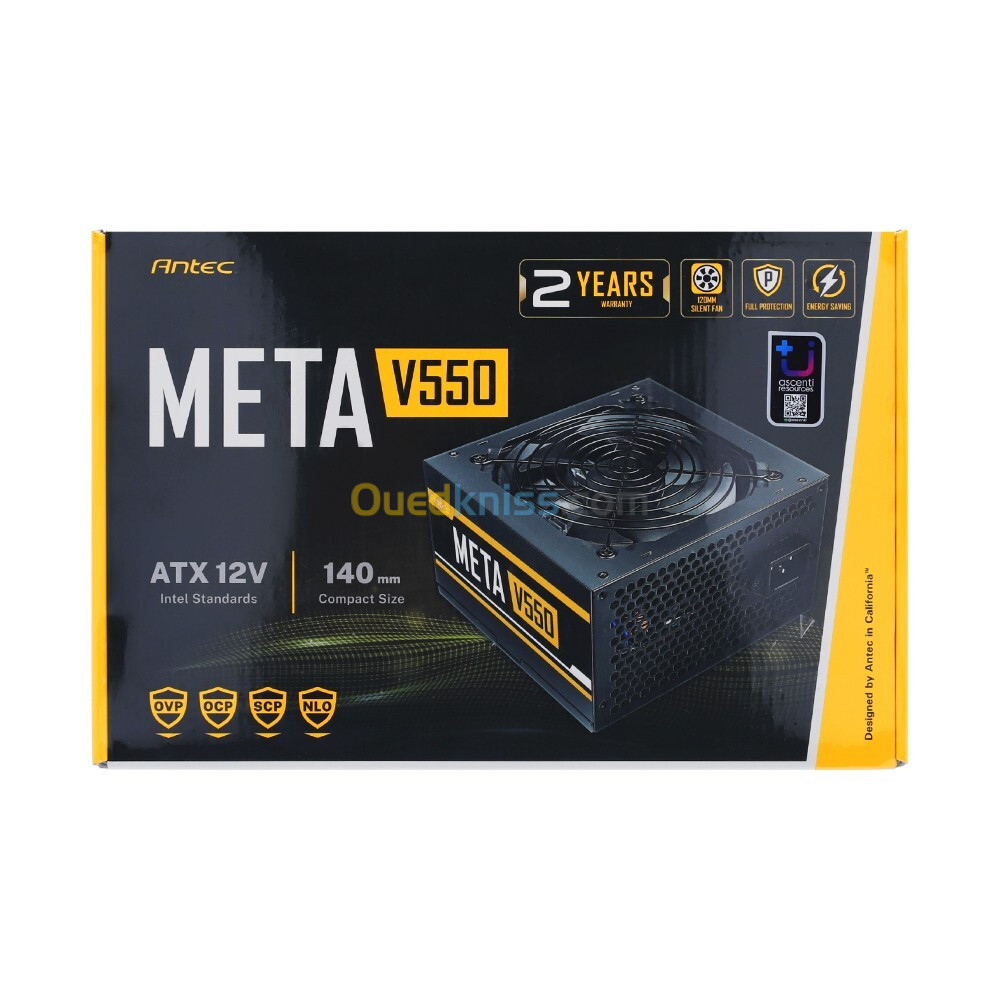 ALIMENTATION ANTEC META V550 140MM