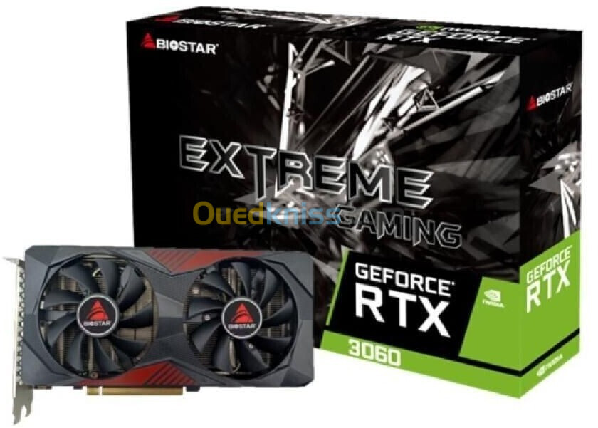 CARTE GRAPHIQUE BIOSTAR RTX 3060 12G GDDR6 192BITS